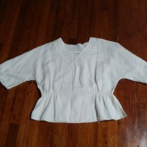 Emma James white shirt